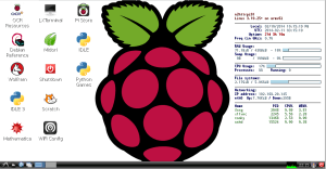 Raspbian Desktop with Conky
