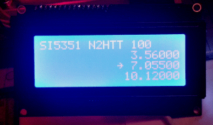 3BVFO on 20x4 LCD Display