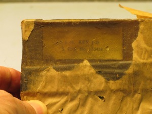 Wax covered label