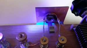 Front panel attched with UV glue (Fluorescing)