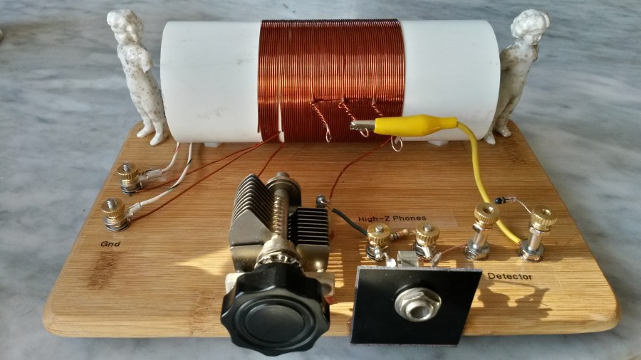 Crystal set, decorated.