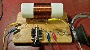 Attached to the antenna (new diode)