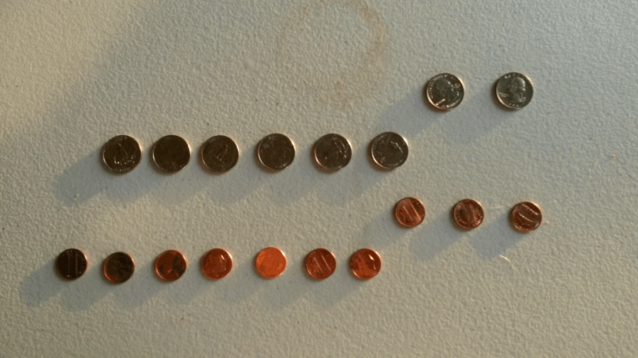 penny and quarter technique, afer turn 23