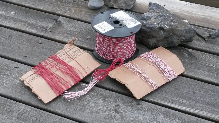 A large quantity of cheap twisted-pair, and the Method of Two Cardboard Bobbins