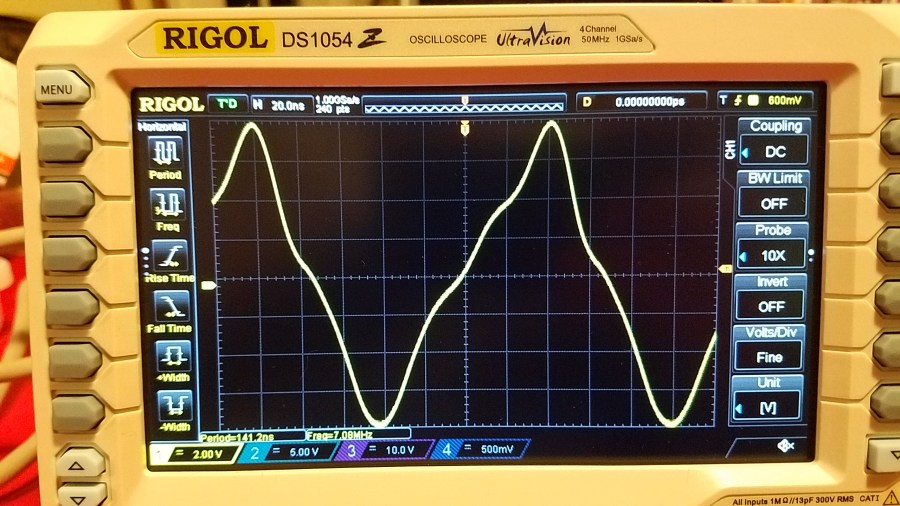Very not good looking transmitter output, before filter