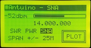 Home screen setup to plot filter response